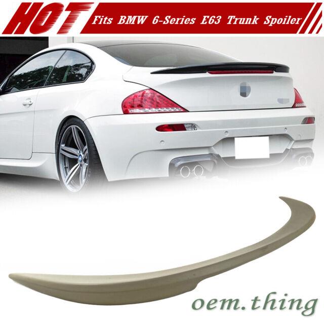 09-10 Facelift Fits Bmw E63 6-series Coupe V Type Rear Trunk Spoiler Painted