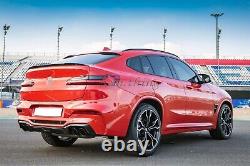 19-2021 Fit FOR BMW X4 Series G02 5D SUV DTO Type Trunk Spoiler ABS Unpainted