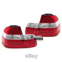 2 Feux Arrieres Look Phase 2 A Leds Bmw Serie 3 Type E46 Berline 1998-2001 1366