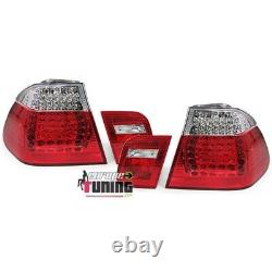 2 Feux Rouges Clairs Look M3 A Leds Bmw Serie 3 Type E46 Berline 1998-2001 1175
