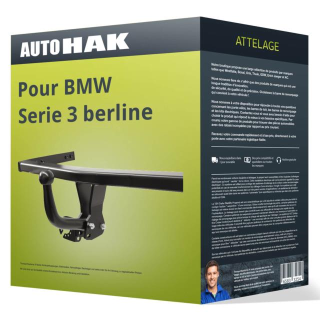 Attelage Pour Bmw Serie 3 Berline Type E46 Démontable Avec Outil Auto Hak Top