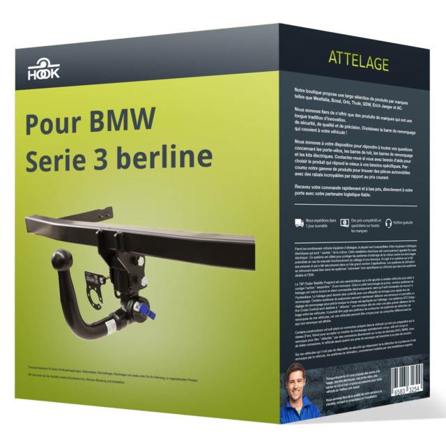 Attelage Pour Bmw Serie 3 Berline Type E90 Démontable Sans Outil Hook Top