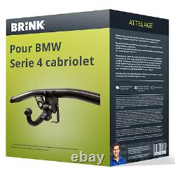 Attelage pour BMW Serie 4 cabriolet type F33 démontable sans outil Brink TOP