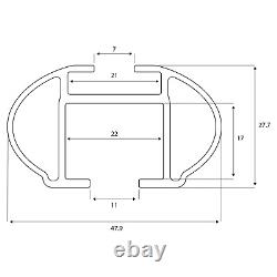 Barres de toit complètes alu pour BMW Serie 2 Gran Tourer type F46 Menabo Tiger