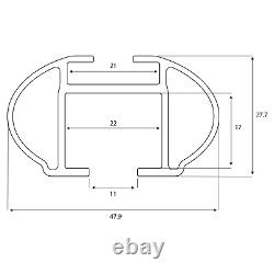 Barres de toit complètes alu pour BMW Serie 2 Gran Tourer type F46 Menabo Tiger