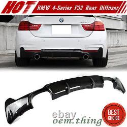 Carbon Fit FOR BMW 4-Series F32 F33 F36 2D M Sport V Type Rear Bumper Diffuser