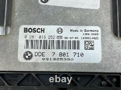 ECU Calculateur moteur BMW EDC16C35 0281013252 DDE7801710 Serie 1 3 E81 E82 E83