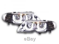 Phares Daylight set pour BMW Serie 3 (type E46) Limo/Touring annee 02-05, chrome